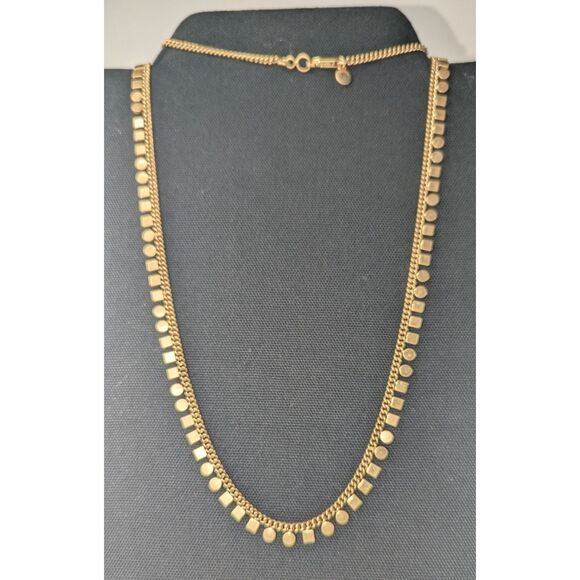 Madewell Geometric Long Gold Tone Necklace - Picture 1 of 8